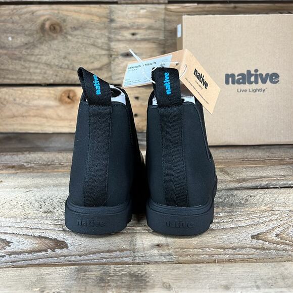 Native Kids Black Chelsea Boots - Picture 4 of 8